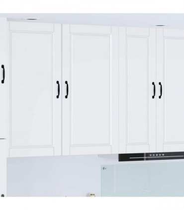vidaXL Wall Cabinet PORTO White 50 x 31 x 100 cm Engineered Wood — Model: 1x wall cabinet (1 door)
