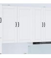 vidaXL Wall Cabinet PORTO White 50 x 31 x 100 cm Engineered Wood — Model: 1x wall cabinet (1 door)