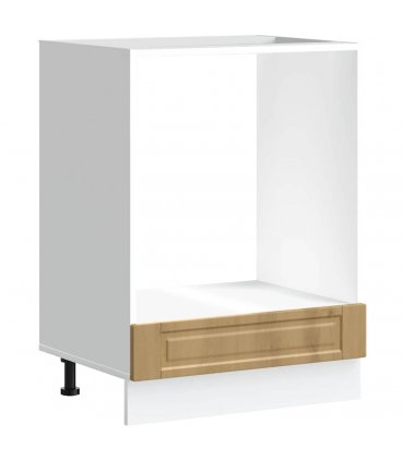 vidaXL Oven Cabinet Porto Artisan Oak Engineered Wood — Size: 60 x 46 x 81.5 cm, Model: 1x oven cabinet