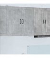 vidaXL Wall Cabinet PORTO Concrete Grey 80 x 31 x 80 cm — Model: 1x wall cabinet (2 doors)