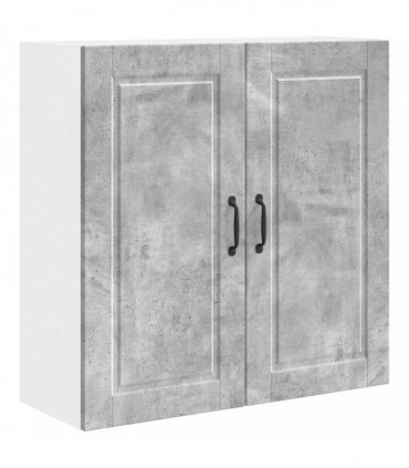 vidaXL Wall Cabinet PORTO Concrete Grey 80 x 31 x 80 cm — Model: 1x wall cabinet (2 doors)