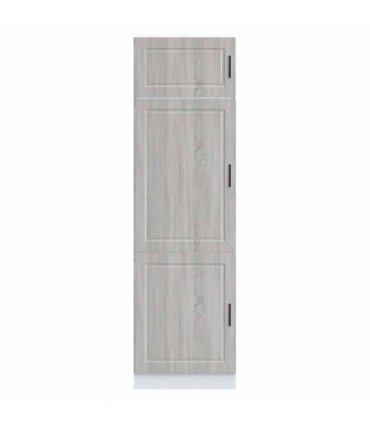 vidaXL Kitchen Cupboard "Porto" Grey Sonoma Engineered Wood — Size: 60 x 57 x 207 cm, Model: 1x cupboard