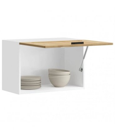 vidaXL Kitchen Wall Cabinet Porto Artisan Oak Engineered Wood — Size: 60 x 31 x 40 cm, Model: 1x wall cabinet (1 flap door)
