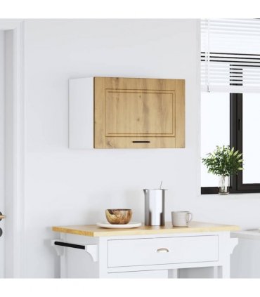 vidaXL Kitchen Wall Cabinet Porto Artisan Oak Engineered Wood — Size: 60 x 31 x 40 cm, Model: 1x wall cabinet (1 flap door)
