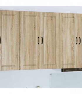 vidaXL Wall Cabinet PORTO Sonoma Oak 80 x 31 x 100 cm Engineered Wood — Model: 1x wall cabinet (2 doors)