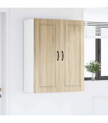 vidaXL Wall Cabinet PORTO Sonoma Oak 80 x 31 x 100 cm Engineered Wood — Model: 1x wall cabinet (2 doors)