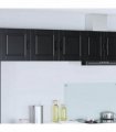 vidaXL Wall Cabinet PORTO Black 80 x 31 x 40 cm Engineered Wood — Model: 1x wall cabinet (2 doors)