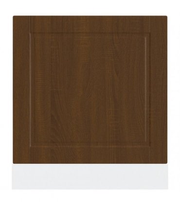 vidaXL Dishwasher Panel Porto Brown Oak 60x1.5x57 cm Engineered Wood — Size: 60 x 1.5 x 67 cm, Model: 1x dishwasher panel