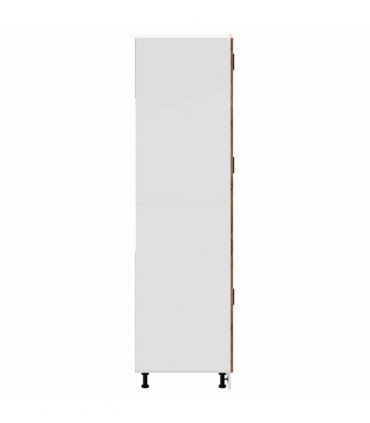 vidaXL Kitchen Cupboard "Porto" Old Wood Engineered Wood — Size: 60 x 57 x 207 cm, Model: 1x cupboard