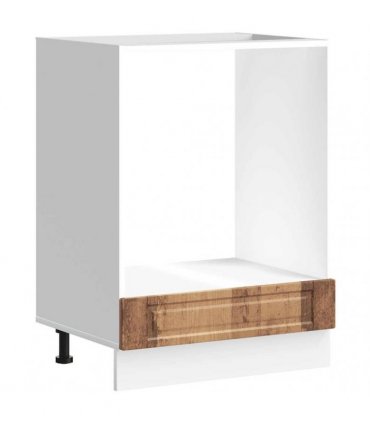 vidaXL Oven Cabinet Porto Old Wood Engineered Wood — Size: 60 x 46 x 81.5 cm, Model: 1x oven cabinet