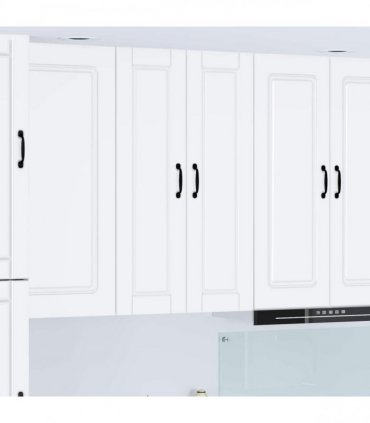 vidaXL Wall Cabinet PORTO White 30 x 31 x 100 cm Engineered Wood — Model: 1x wall cabinet (1 door)