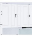vidaXL Wall Cabinet PORTO White 30 x 31 x 100 cm Engineered Wood — Model: 1x wall cabinet (1 door)