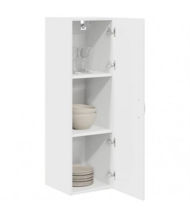 vidaXL Wall Cabinet PORTO White 30 x 31 x 100 cm Engineered Wood — Model: 1x wall cabinet (1 door)