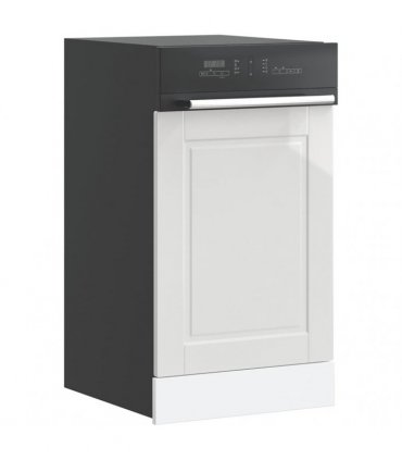 vidaXL Dishwasher Panel Porto High Gloss White 45x1,5x57 cm Engineered Wood — Size: 45 x 1.5 x 67 cm, Model: 1x dishwasher panel