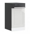 vidaXL Dishwasher Panel Porto High Gloss White 45x1,5x57 cm Engineered Wood — Size: 45 x 1.5 x 67 cm, Model: 1x dishwasher panel