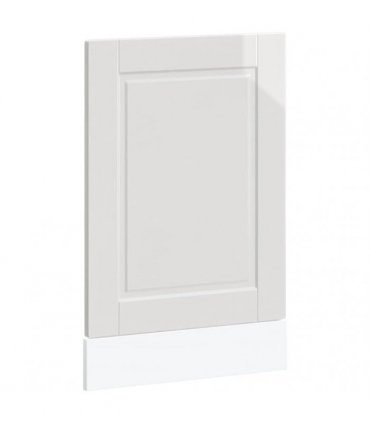 vidaXL Dishwasher Panel Porto High Gloss White 45x1,5x57 cm Engineered Wood — Size: 45 x 1.5 x 67 cm, Model: 1x dishwasher panel