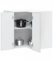 vidaXL Kitchen Wall Corner Cabinet "Porto" Concrete Grey Engineered Wood — Size: 57 x 57 x 60 cm, Model: 1x wall corner cabinet
