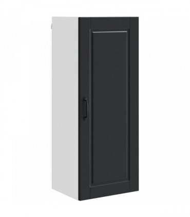 vidaXL Wall Cabinet PORTO Black 40 x 31 x 100 cm Engineered Wood — Model: 1x wall cabinet (1 door)