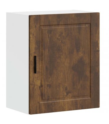 vidaXL Kitchen Wall Cabinet Porto Smoked Oak Engineered Wood — Size: 50 x 31 x 60 cm, Model: 1x wall cabinet (1 door)