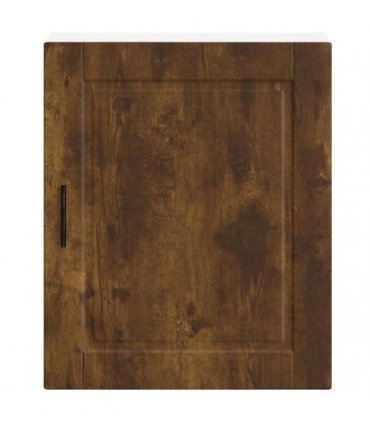 vidaXL Kitchen Wall Cabinet Porto Smoked Oak Engineered Wood — Size: 50 x 31 x 60 cm, Model: 1x wall cabinet (1 door)
