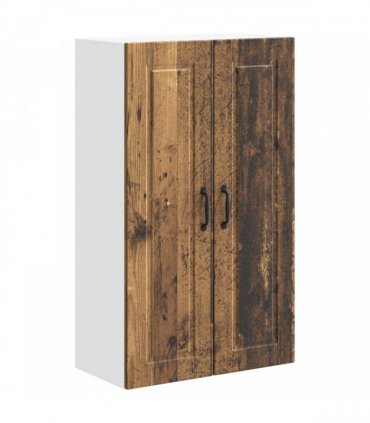vidaXL Wall Cabinet PORTO Old Wood 60 x 31 x 100 cm Engineered Wood — Model: 1x wall cabinet (2 doors)