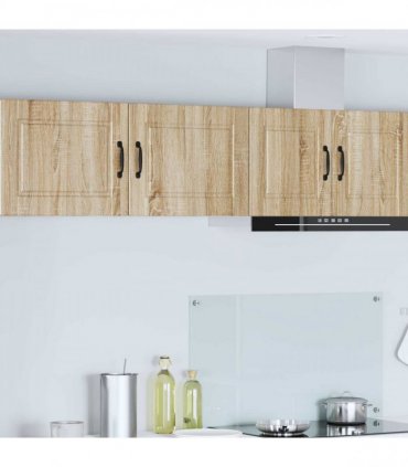 vidaXL Wall Cabinet PORTO 2 pcs Sonoma Oak 50 x 31 x 40 cm — Model: 2x wall cabinet (1 door)