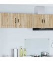 vidaXL Wall Cabinet PORTO 2 pcs Sonoma Oak 50 x 31 x 40 cm — Model: 2x wall cabinet (1 door)