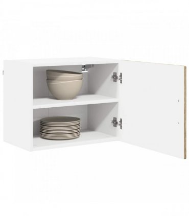 vidaXL Wall Cabinet PORTO 2 pcs Sonoma Oak 50 x 31 x 40 cm — Model: 2x wall cabinet (1 door)