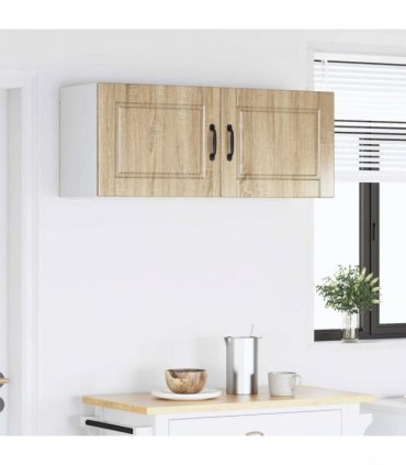 vidaXL Wall Cabinet PORTO 2 pcs Sonoma Oak 50 x 31 x 40 cm — Model: 2x wall cabinet (1 door)