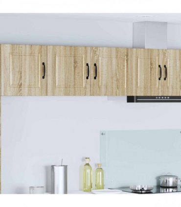 vidaXL Wall Cabinet PORTO Sonoma Oak 80 x 31 x 40 cm Engineered Wood — Model: 1x wall cabinet (2 doors)