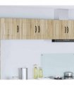 vidaXL Wall Cabinet PORTO Sonoma Oak 80 x 31 x 40 cm Engineered Wood — Model: 1x wall cabinet (2 doors)
