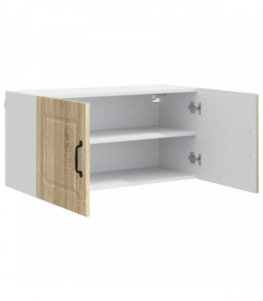 vidaXL Wall Cabinet PORTO Sonoma Oak 80 x 31 x 40 cm Engineered Wood — Model: 1x wall cabinet (2 doors)
