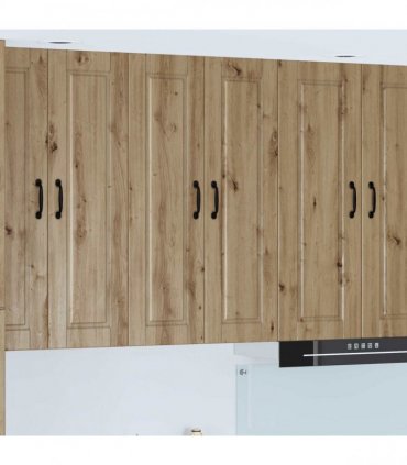 vidaXL Wall Cabinet PORTO Artisan Oak 60 x 31 x 100 cm Engineered Wood — Model: 1x wall cabinet (2 doors)