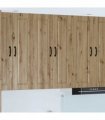 vidaXL Wall Cabinet PORTO Artisan Oak 60 x 31 x 100 cm Engineered Wood — Model: 1x wall cabinet (2 doors)