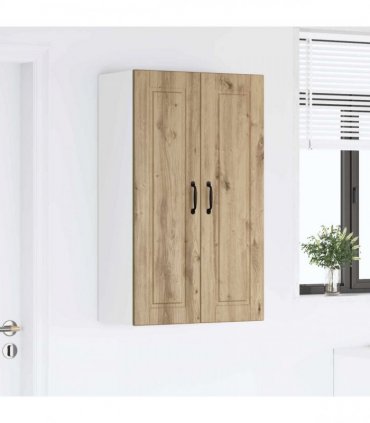 vidaXL Wall Cabinet PORTO Artisan Oak 60 x 31 x 100 cm Engineered Wood — Model: 1x wall cabinet (2 doors)