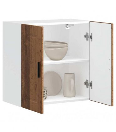 vidaXL Kitchen Wall Cabinet Porto Old Wood Engineered Wood — Size: 60 x 31 x 60 cm, Model: 1x wall cabinet (2 doors)
