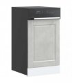vidaXL Dishwasher Panel Porto Concrete Grey 45x1,5x57 cm Engineered Wood — Size: 45 x 1.5 x 67 cm, Model: 1x dishwasher panel