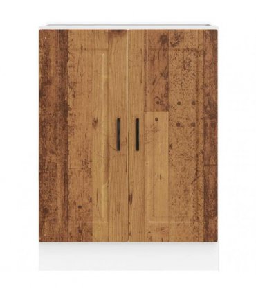 vidaXL Kitchen Base Cabinet Porto Old Wood Engineered Wood — Size: 60 x 46 x 81.5 cm, Model: 1x bottom cabinet (2 doors)