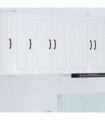 vidaXL Wall Cabinet PORTO 2 pcs High Gloss White 30 x 31 x 80 cm — Model: 2x wall cabinet (1 door)