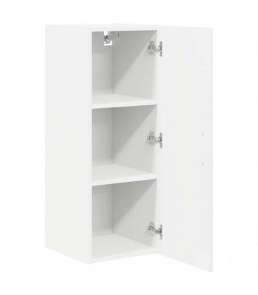 vidaXL Wall Cabinet PORTO 2 pcs High Gloss White 30 x 31 x 80 cm — Model: 2x wall cabinet (1 door)