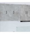 vidaXL Wall Cabinet PORTO Concrete Grey 40 x 31 x 80 cm — Model: 1x wall cabinet (1 door)
