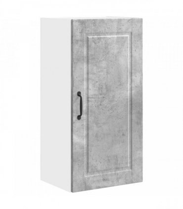vidaXL Wall Cabinet PORTO Concrete Grey 40 x 31 x 80 cm — Model: 1x wall cabinet (1 door)