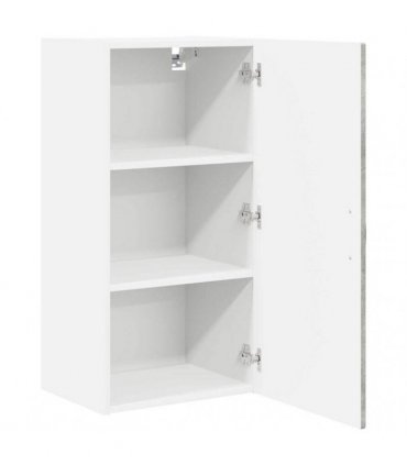 vidaXL Wall Cabinet PORTO Concrete Grey 40 x 31 x 80 cm — Model: 1x wall cabinet (1 door)