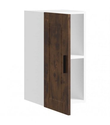 vidaXL Kitchen Wall Cabinet Porto Smoked Oak Engineered Wood — Size: 30 x 31 x 60 cm, Model: 1x wall cabinet (1 door)