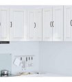 vidaXL Wall Corner Cabinet PORTO High Gloss White 57 x 57 x 80 cm — Model: 1x wall corner cabinet