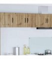 vidaXL Wall Cabinet PORTO Artisan Oak 80 x 31 x 40 cm Engineered Wood — Model: 1x wall cabinet (2 doors)
