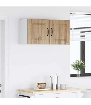vidaXL Wall Cabinet PORTO Artisan Oak 80 x 31 x 40 cm Engineered Wood — Model: 1x wall cabinet (2 doors)