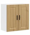 vidaXL Kitchen Wall Cabinet Porto Artisan Oak Engineered Wood — Size: 60 x 31 x 60 cm, Model: 1x wall cabinet (2 doors)