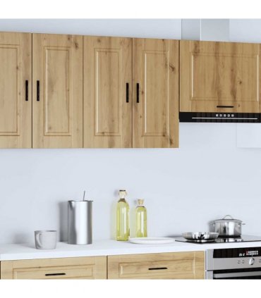 vidaXL Kitchen Wall Cabinet Porto Artisan Oak Engineered Wood — Size: 60 x 31 x 60 cm, Model: 1x wall cabinet (2 doors)