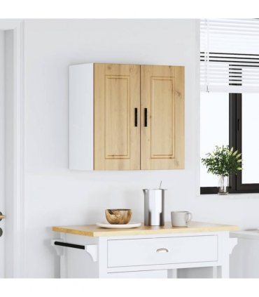 vidaXL Kitchen Wall Cabinet Porto Artisan Oak Engineered Wood — Size: 60 x 31 x 60 cm, Model: 1x wall cabinet (2 doors)